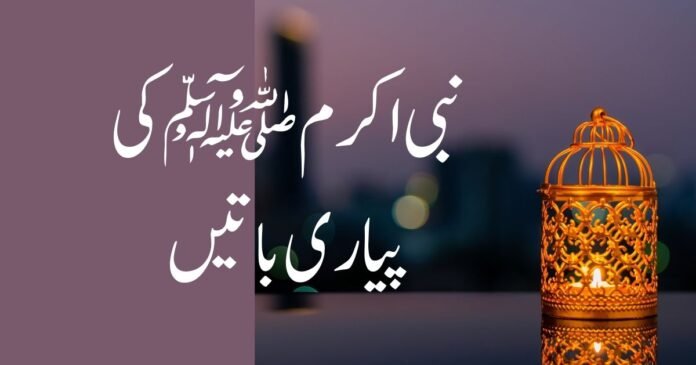 islami advice by Nabi akram (PBUH)